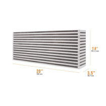 Universal Luft-Till-Luft Race-Intercooler Cellpaket 20.00'' x 7.80'' x 3.50'' Mishimoto